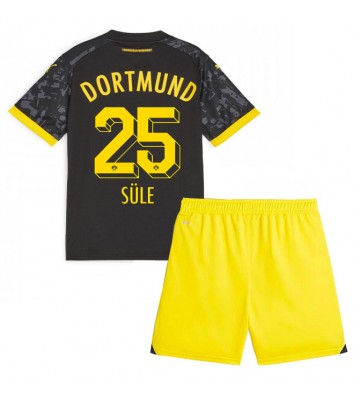 Borussia Dortmund Niklas Sule #25 Koszulka Wyjazdowych Dziecięca 2023-24 Krótki Rękaw (+ Krótkie spodenki)